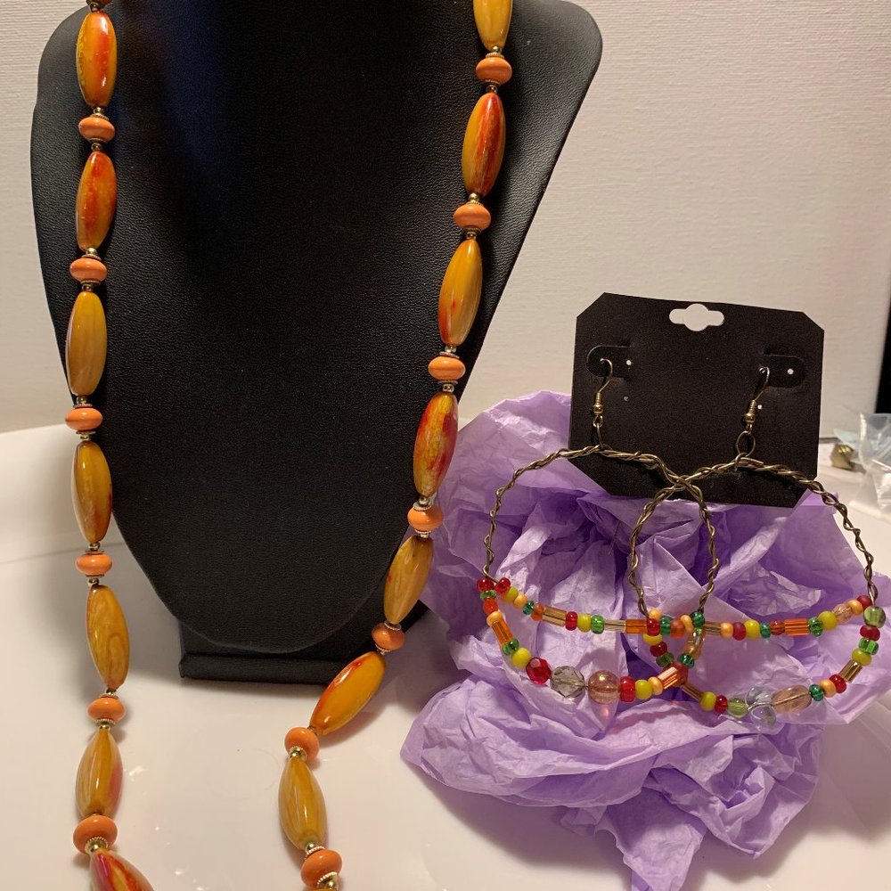 Necklace with Earrings